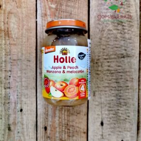 Пюре от ябълки и праскови био 190гр Holle