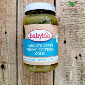 Зеленчуково пюре със зелен фасул, картофи и Див хек био 200гр Baby Bio 