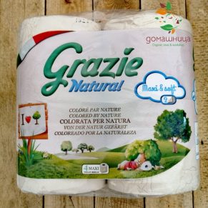 Тоалетна хартия рециклирана 4 рула супер мека  Grazie Natural