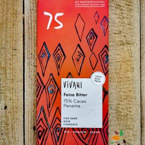 Натурален Шоколад с Кокосов Нектар 75% био 80гр Vivani