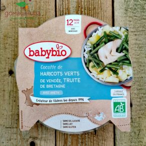 Меню купичка с Пъстърва и зелен фасул 230гр Babybio