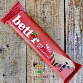 Вафла с лешниково-какаов крем веган био 30гр Bett'r