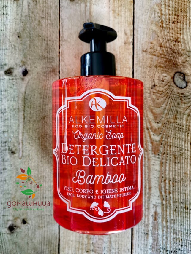 Деликатен измиващ гел с бамбук био 500мл Alkemilla Eco Bio Cosmetic