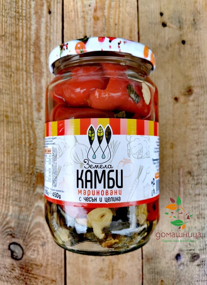 Мариновани камби с целина и чесън 680гр Земела
