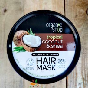 Овлажняваща маска за коса Кокос и карите био 250мл Organic shop