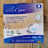 Дамски превръзки с крилца нощни органични 10бр Silver care