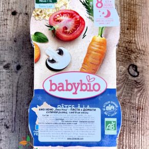 Меню Паста с домати след 8ми месец био 400гр Baby bio