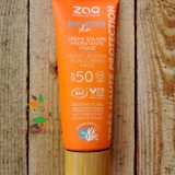 Хидратиращ слънцезащитен крем за лице SPF50 био Zao Organic