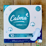 Дамски превръзки нощни от био памук 10бр Calma