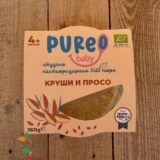 Пюре от круши и просо био 160гр Pureo