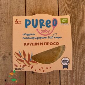 Пюре от круши и просо био 160гр Pureo