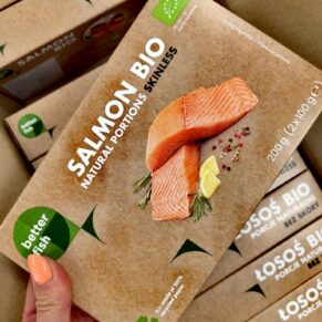 Сьомга филе без кожа замразена био 2х100гр Better fish