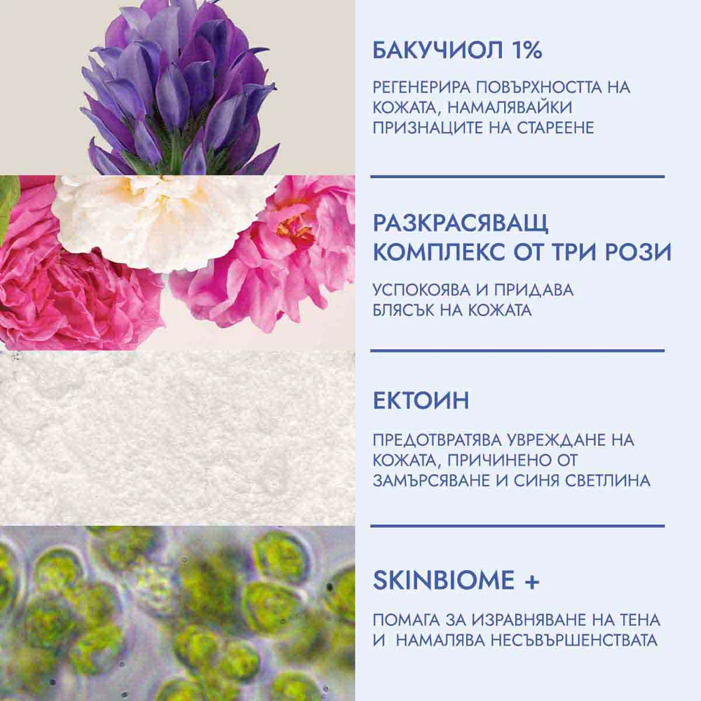 Крем за лице с масло от Бакучиол за лице ROSE HYDROBIOME био 50мл Alteya Organics - Image 2