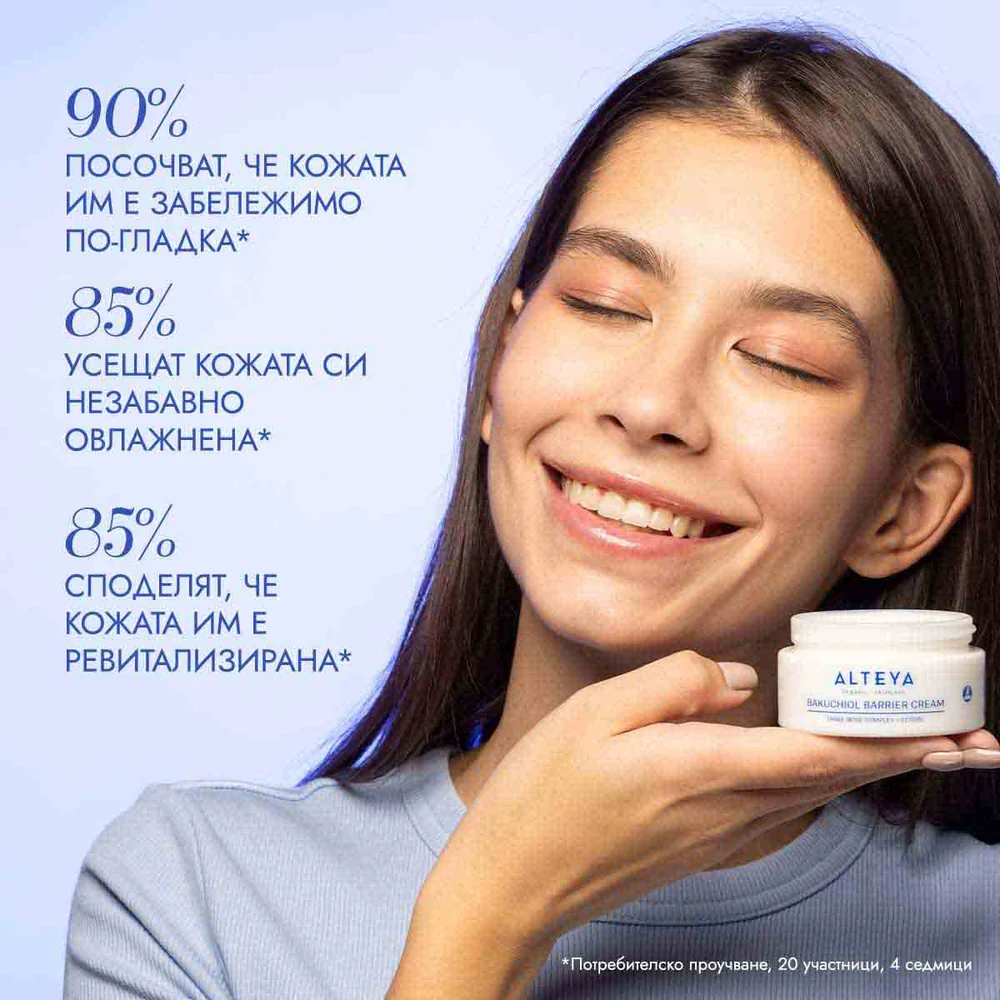 Крем за лице с масло от Бакучиол за лице ROSE HYDROBIOME био 50мл Alteya Organics - Image 4
