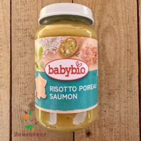 Зеленчуково пюре Сьомга и Ориз 8+ месеца био 200гр Baby bio