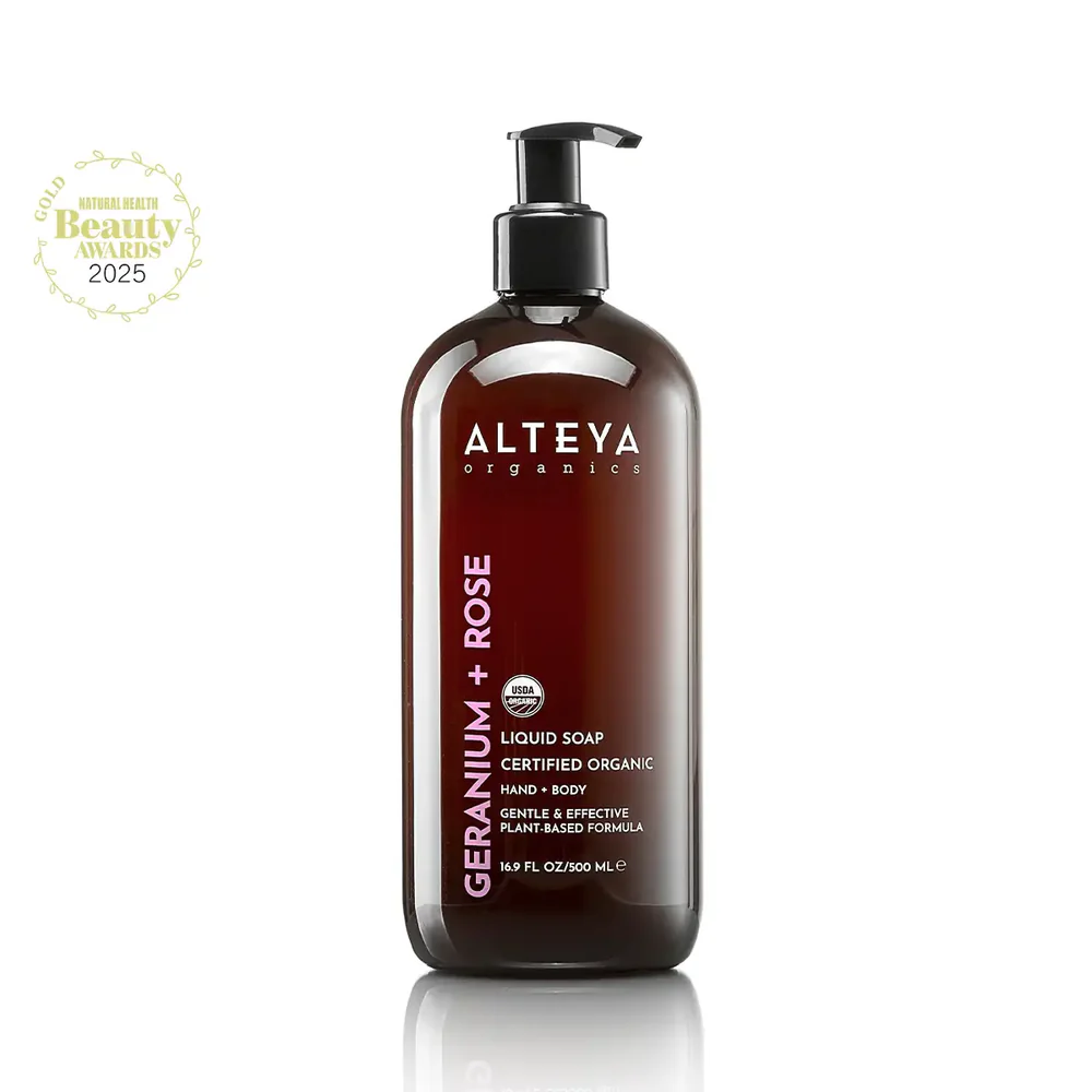 Течен сапун Гераниум и Роза био 500мл Alteya Organics