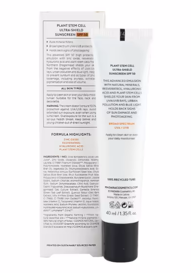 Слънцезащитен крем за лице Ultra-shield SPF30 био 40мл Madara - Image 3