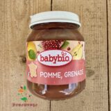 Плодово пюре Ябълка и Нар 4+ био 130гр Babybio