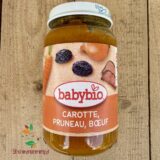 Зеленчуково пюре Говеждо месо, Морков и Сливи 8+ био 200гр Babybio