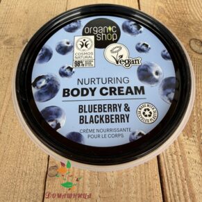 Подхранващ крем за тяло Боровинка и къпина био 250мл Organic Shop