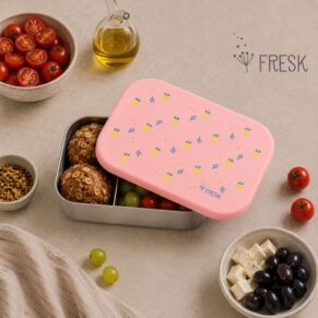 Кутия за храна със силиконов капак Summer fruit 1бр Fresk