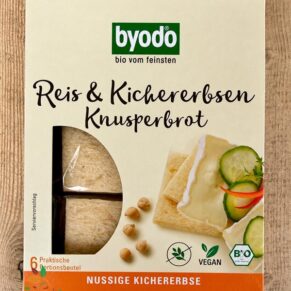 Сухари ориз и нахут с морска сол био 120гр Byodo