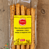 Гризини с вкус пица и морска сол био 100гр Biomila