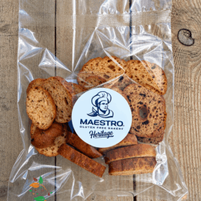 Брускети с вкус Пица без глутен 60гр Пекарна Маестро