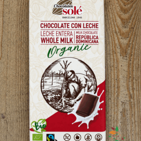 Млечен шоколад био 100гр Chocolates Sole
