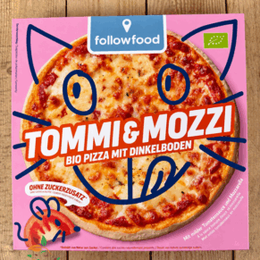 Детска пица с моцарела Томи&Моци био 165гр Follow Food