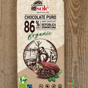 Черен шоколад 86% 100гр Chocolates Sole