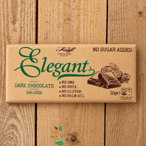 Натурален шоколад Elegant 54% какао без захар 50гр Koleff Chocolatier