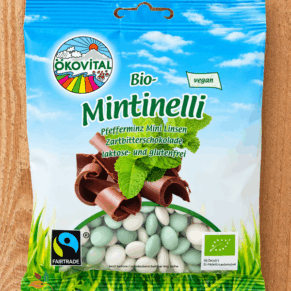 Шоколадови дражета Mintinelli био 90гр Okovital