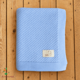 Бебешка пелена organic cotton Цвят Син 1бр Gush®