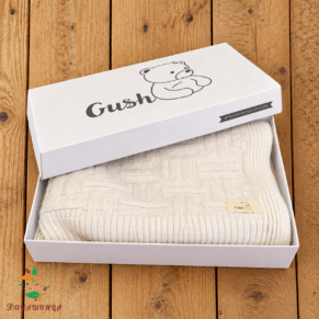 Детско памучно одеяло organic cotton Цвят Бял 1бр Gush®