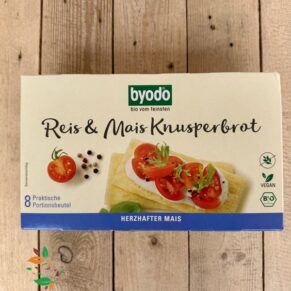 Сухари ориз, царевица и морска сол био 160гр Byodo