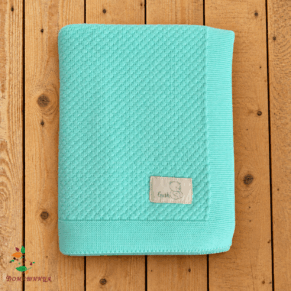 Бебешка пелена organic cotton Цвят Мента 1бр Gush®