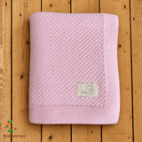 Бебешка пелена organic cotton Цвят Розов 1бр Gush®
