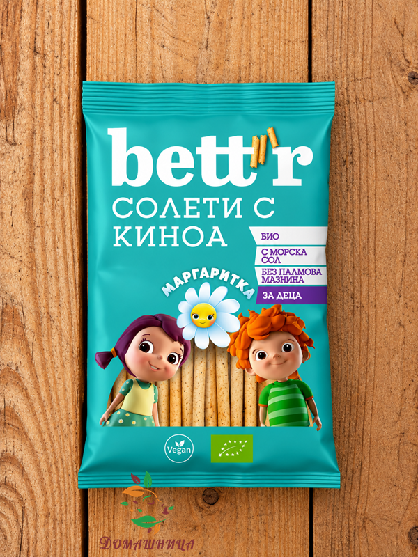 Солети с киноа и пшенично брашно Маргаритка био 50гр Bett'r