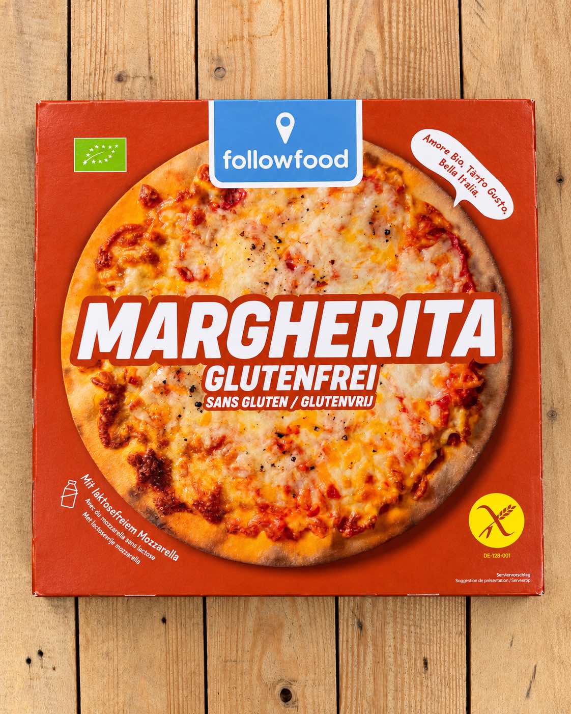 Пица Маргарита без глутен био 282гр Follow Food